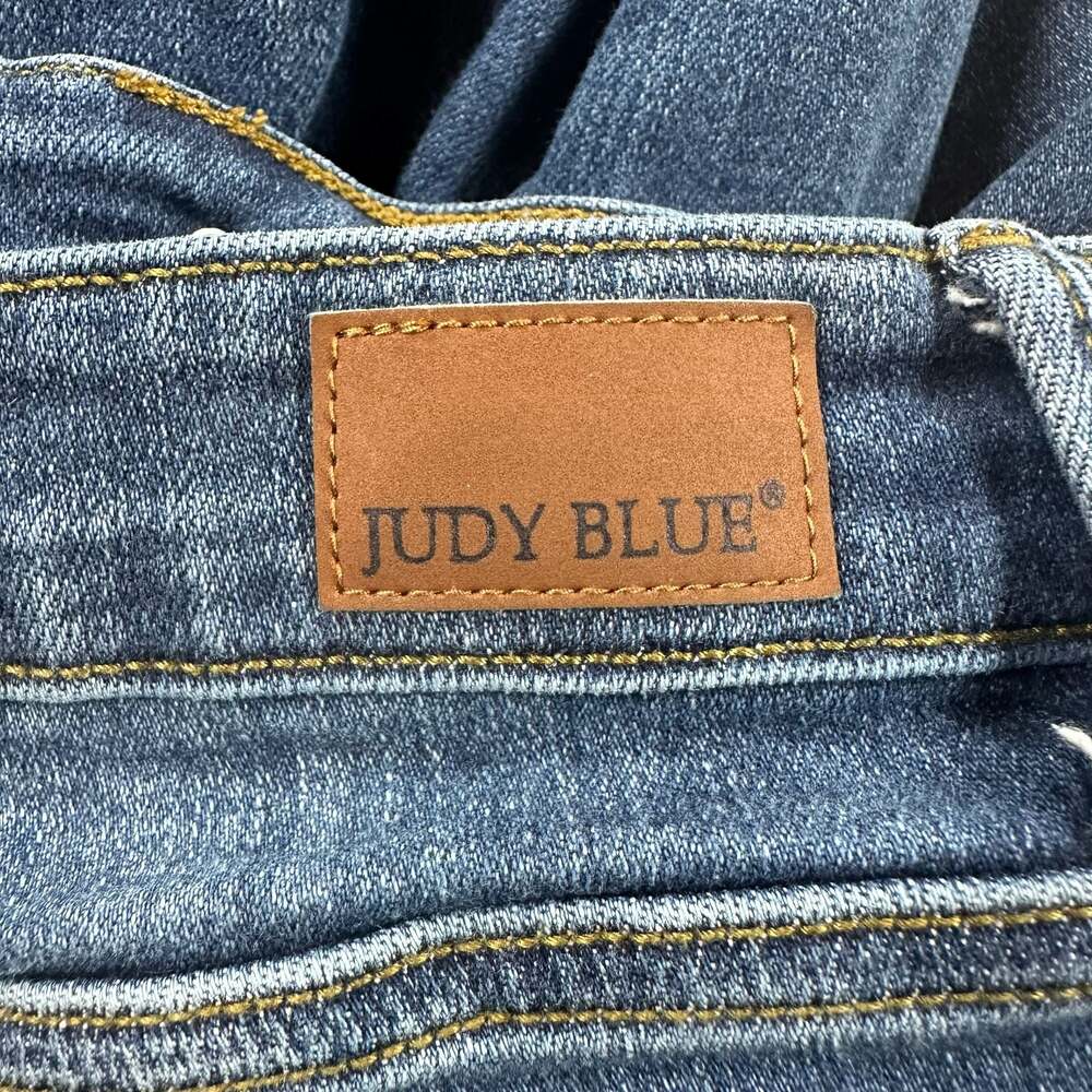 Judy Blue Bootcut Jeans Size 18W Dark Wash Frayed Hem Womens - Picture 5 of 11